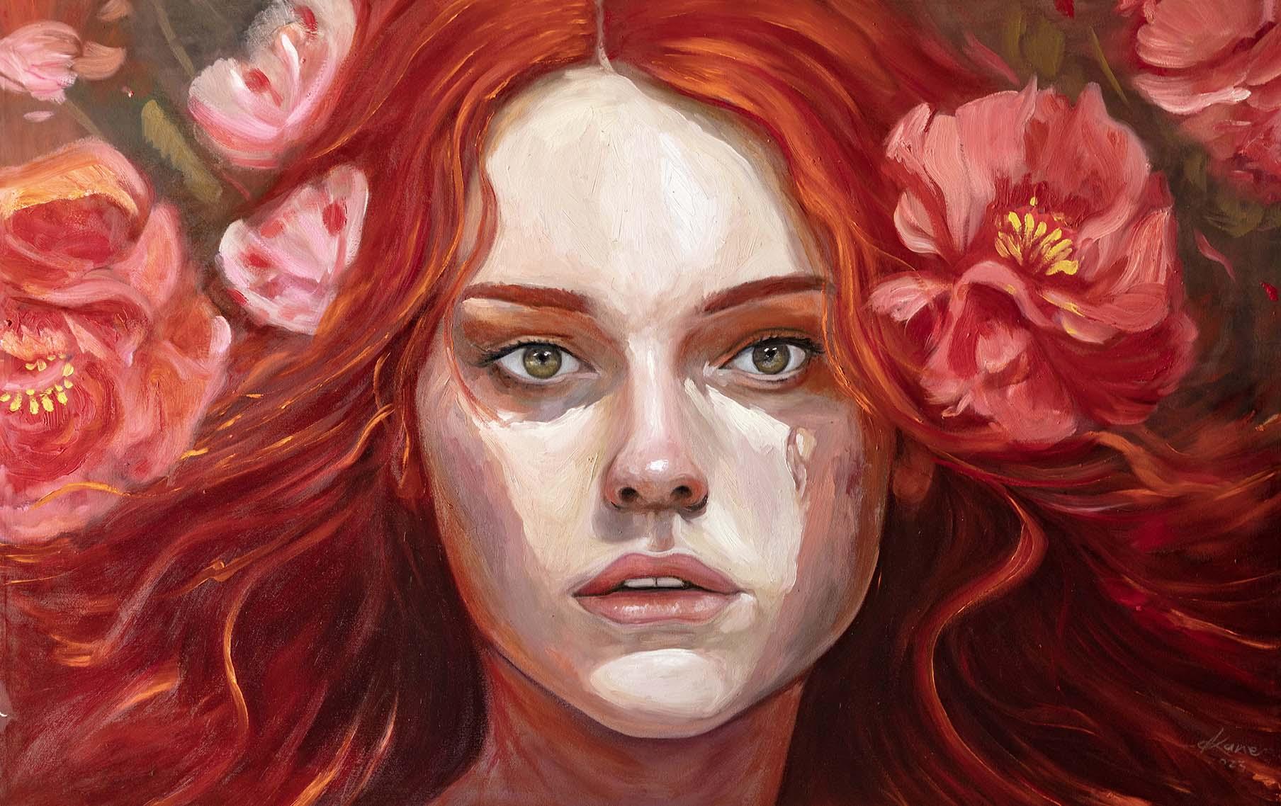ROSE, oil on canvas, 90 cm x 140 cm