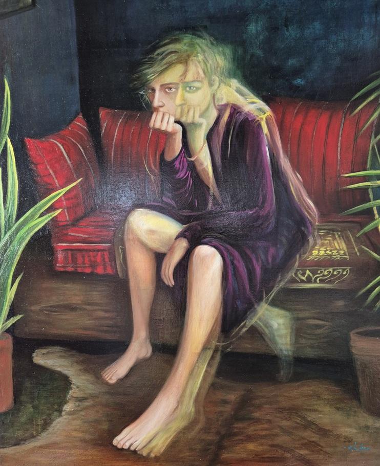 NOSTALGIA FUTURISTA, óleo sobre tela, 120 cm x 100 cm