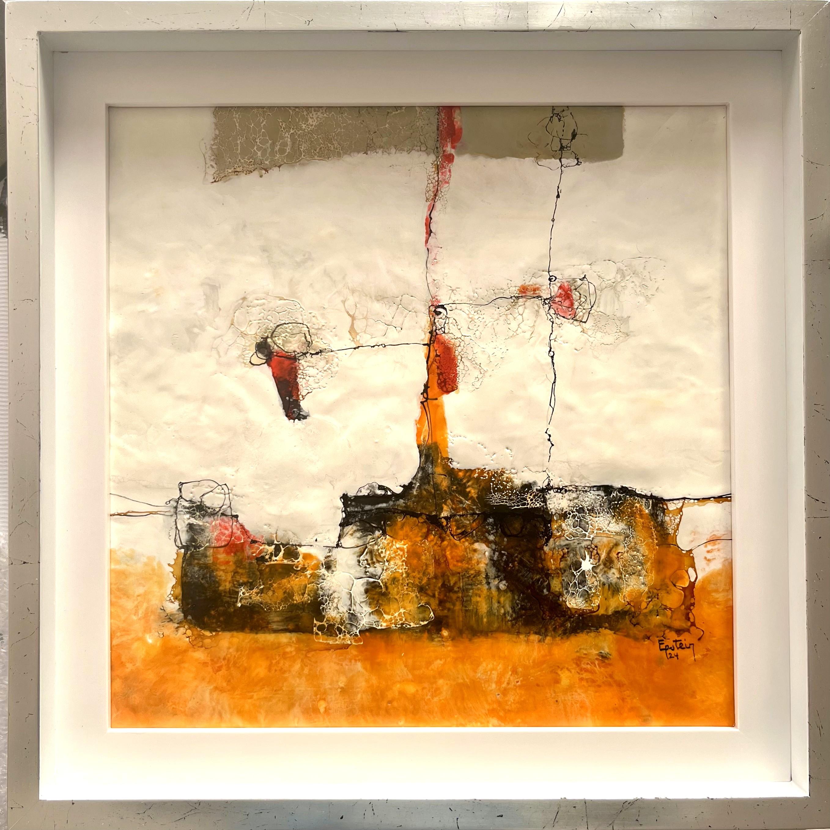 CALOR , encauso sobre MDF, 40 cm x 40 cm