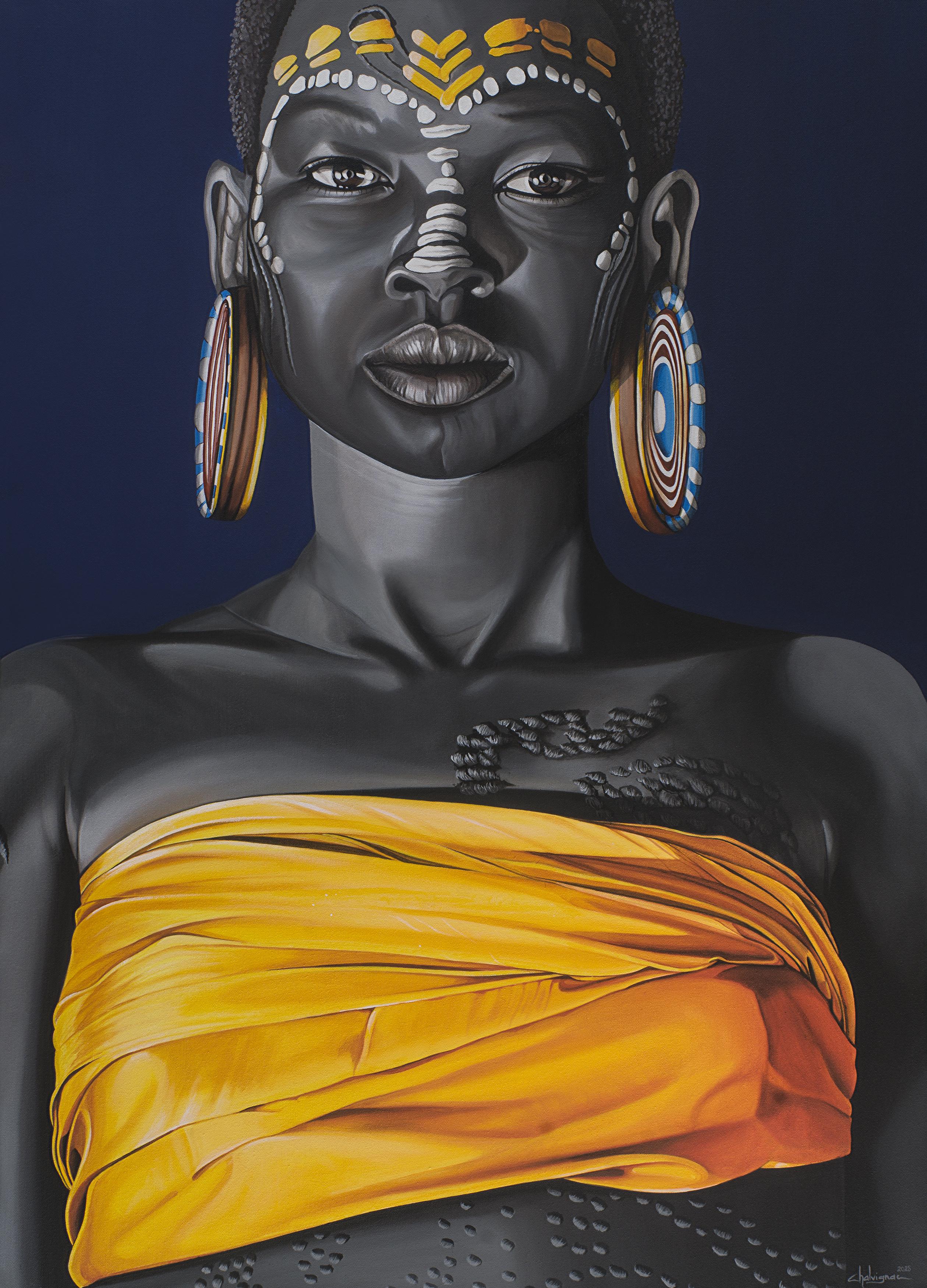 ARIYÉ, acrílico sobre tela, 125 cm x 87 cm