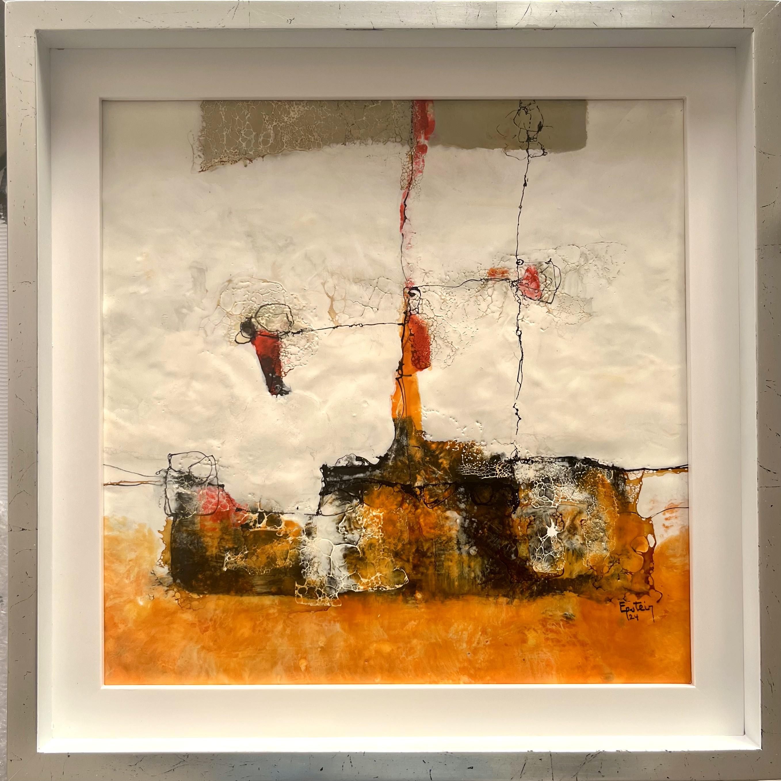 CALOR, encaustic on wood, 40 cm x 40 cm