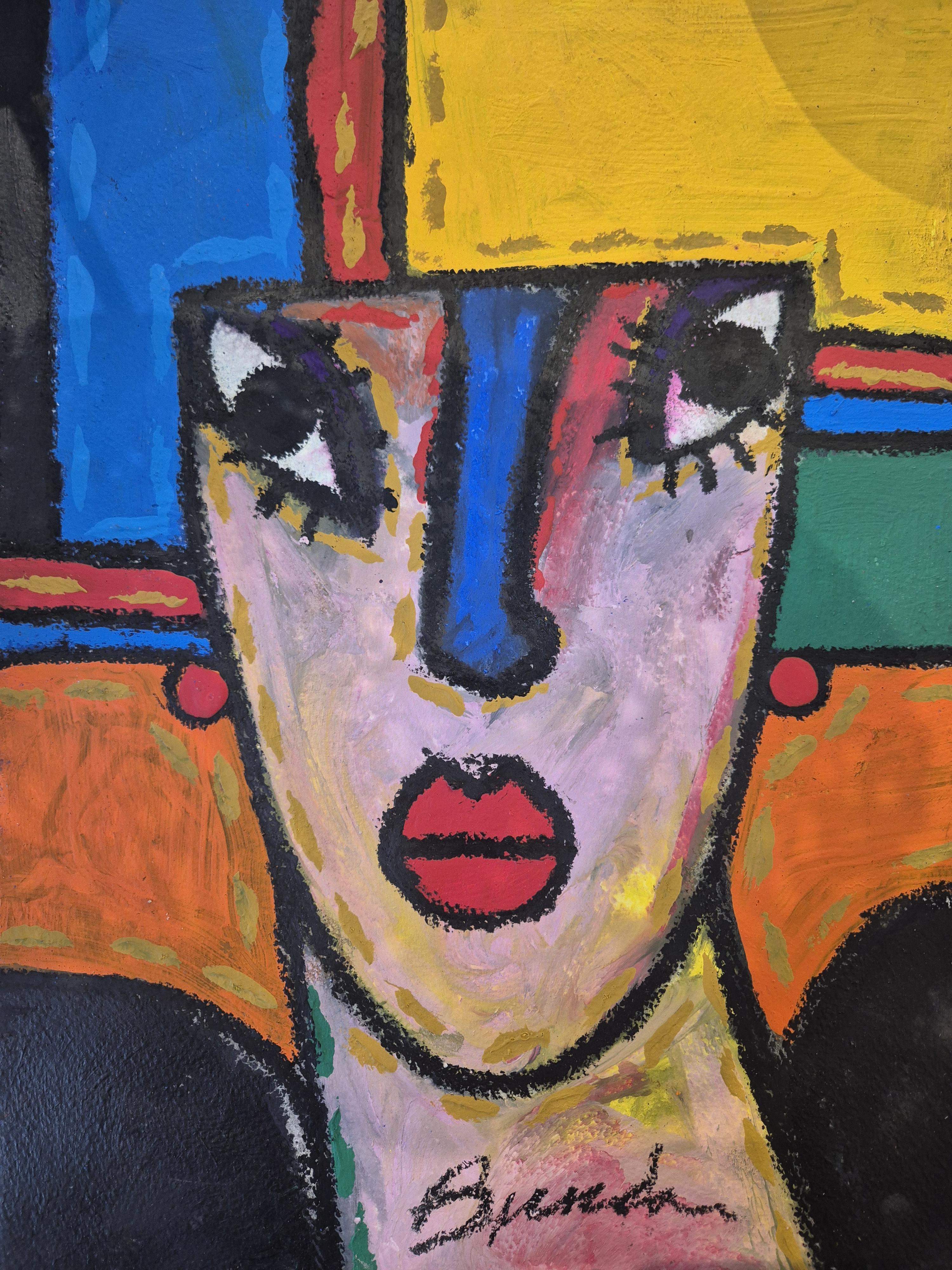 ROSTRO # 55,  watercolor on paper, 38 cm x 32 cm