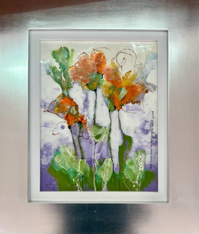 YOUR OWN WAY,  encaustic on wood, 36 cm x 26 cm