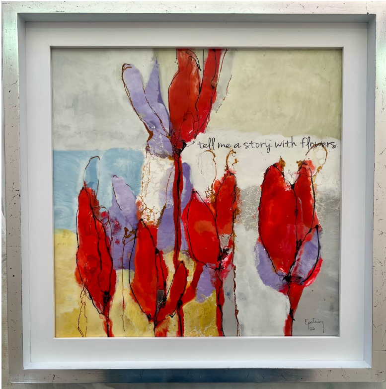 STORY, encausto sobre MDF, 40 cm x 40 cm