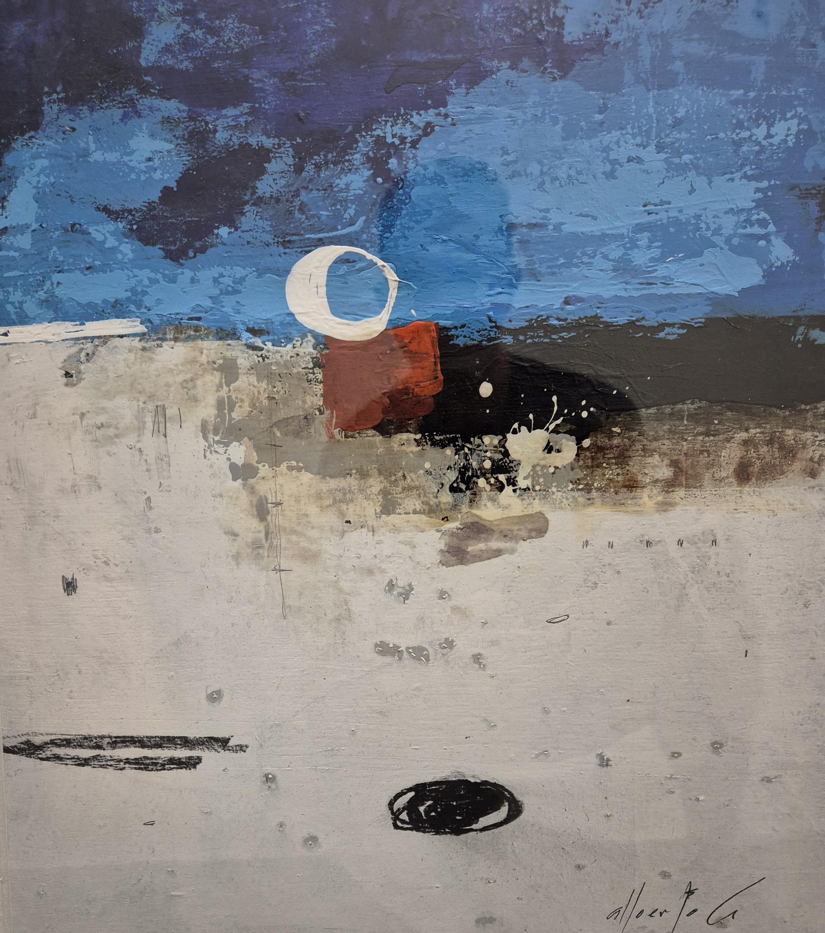 ABSTRACTO # 69, mixed media on canvas, 48 cm x 36 cm