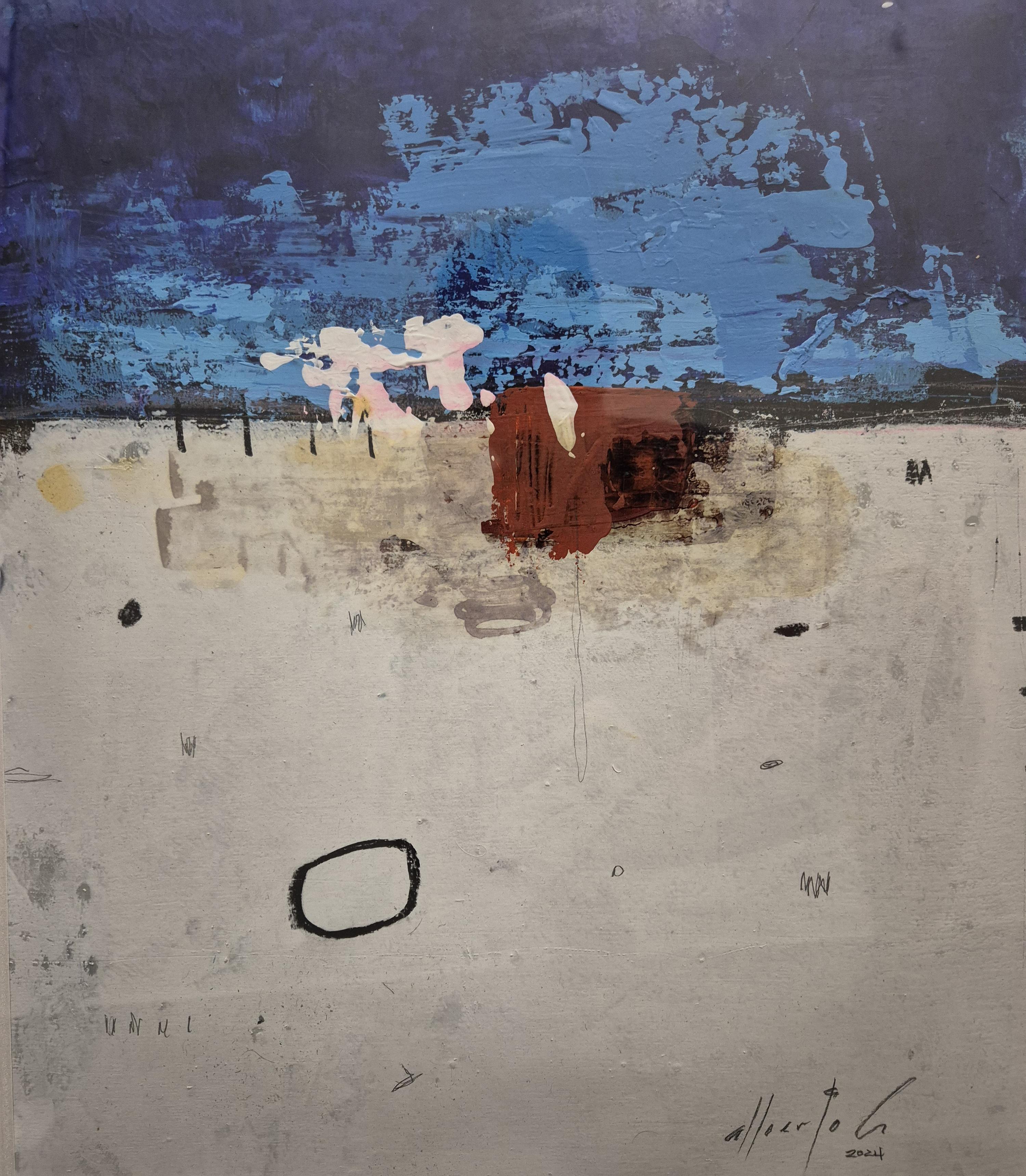 ABSTRACTO # 71, mixed media on canvas, 48 cm x 36 cm