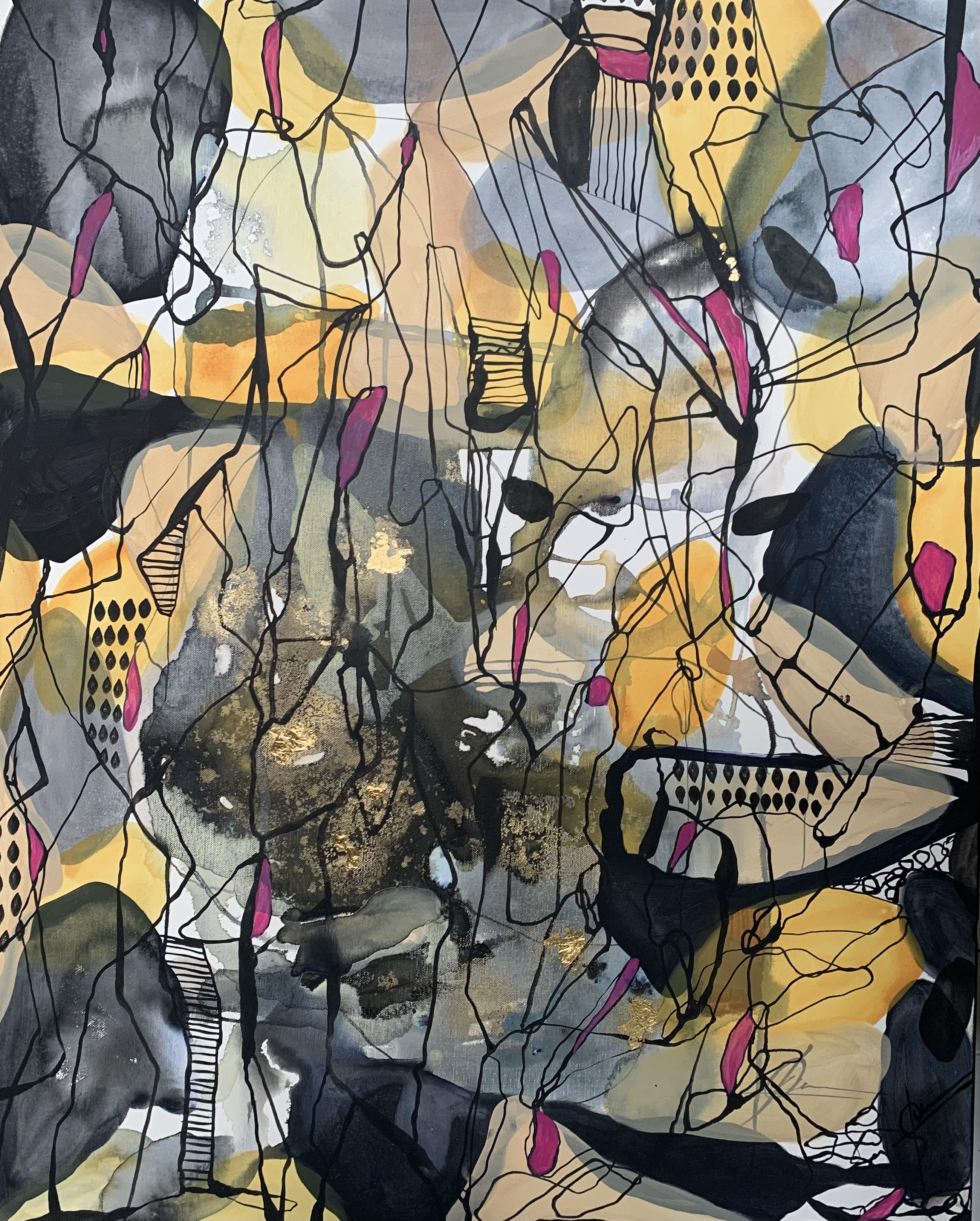 CONEXION, acrílico sobre tela, 100 cm x 80 cm