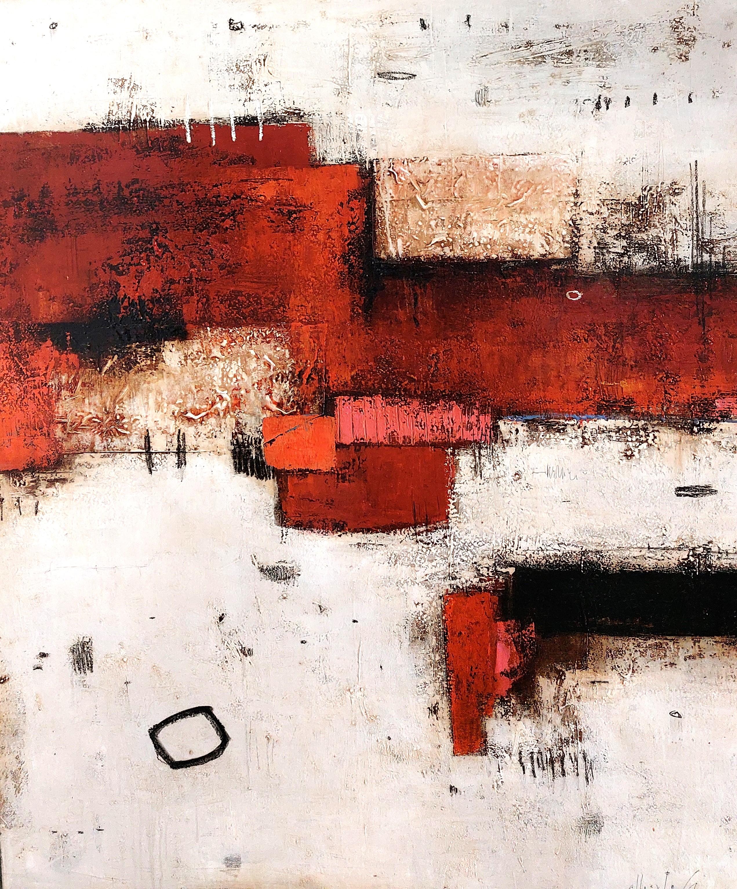 DESDE EL FUEGO INTENSO DE TU CORAZONCITO, mixed media on canvas, 160 cm x 130 cm