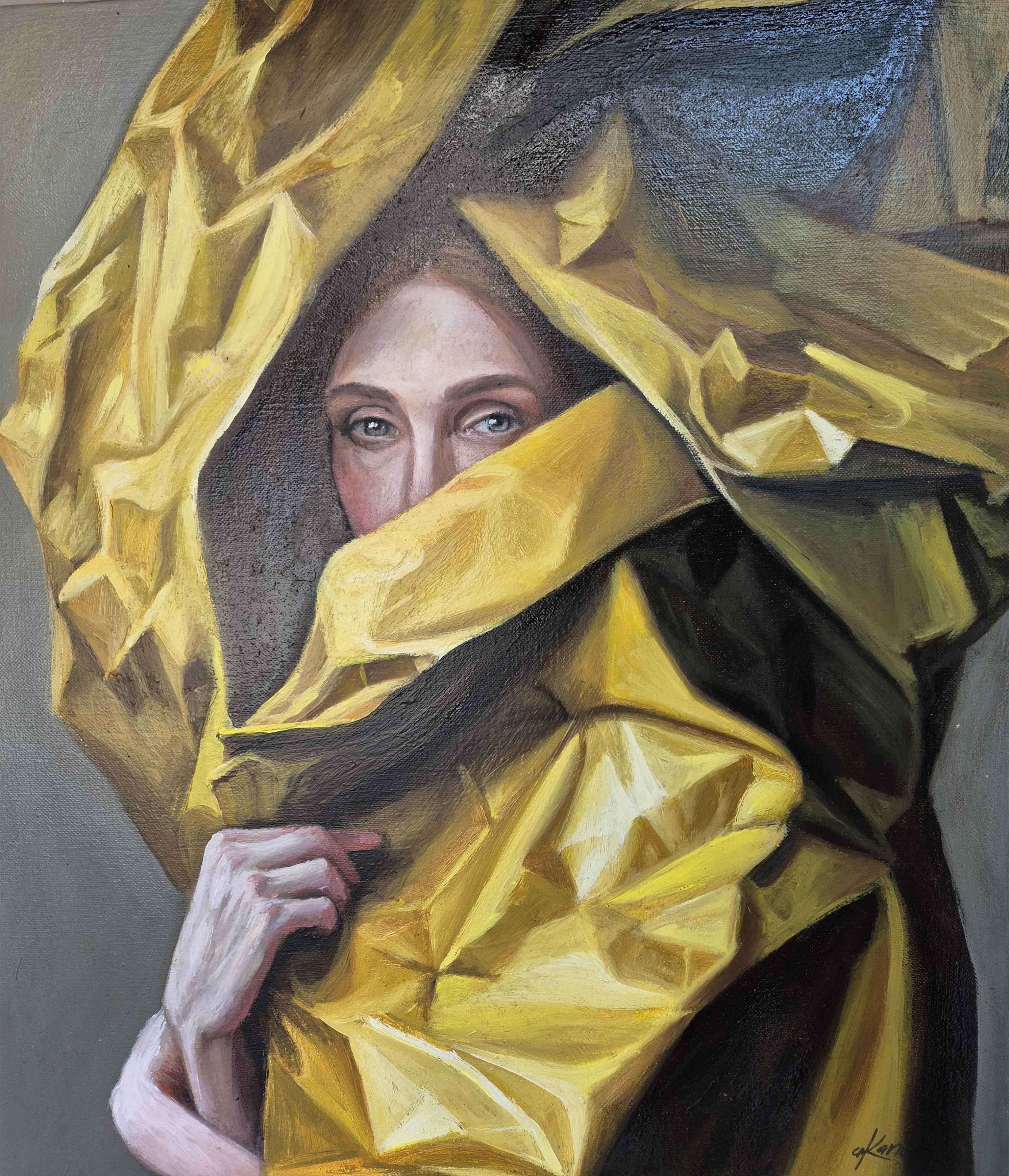 ABRIGO DORADO, oil on canvas, 60 cm x 70  cm