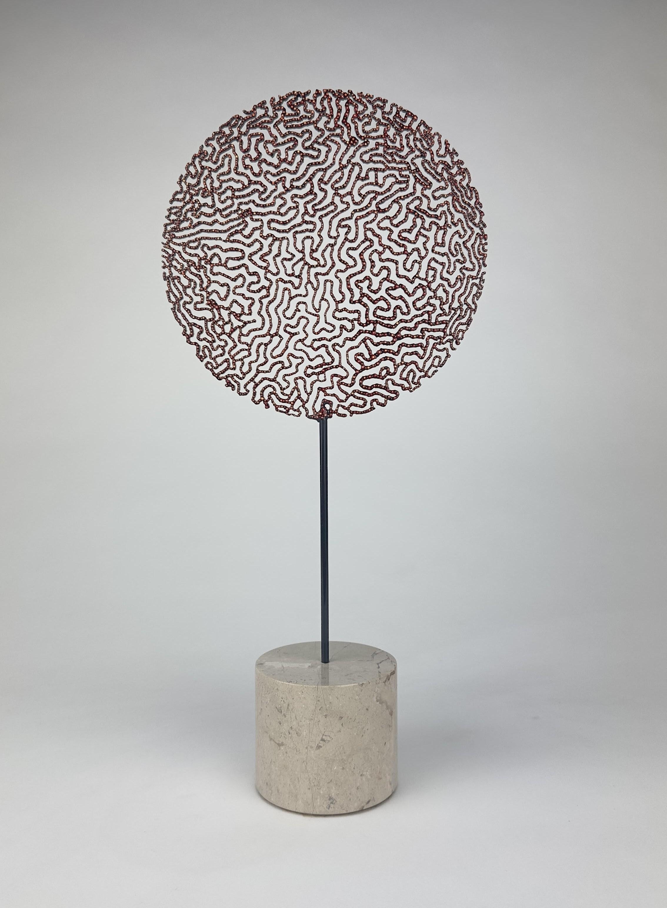 CORAL  MATRIX RED , acero con pátina