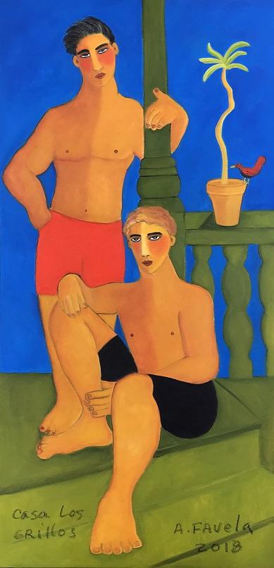 CASA LOS GRILLOS, 2018, oil on canvas
