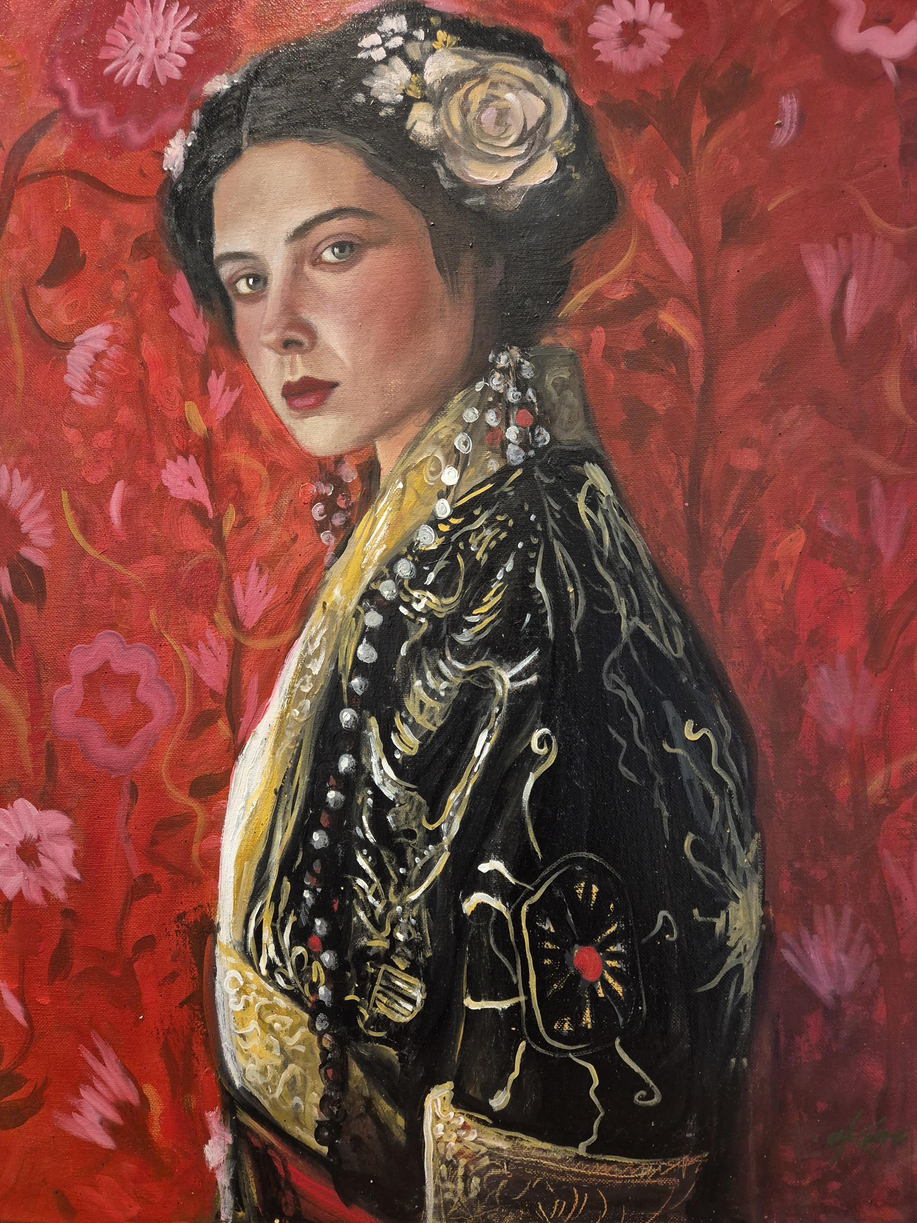 GEISHA, oil on canvas, 75 cm x 60 cm