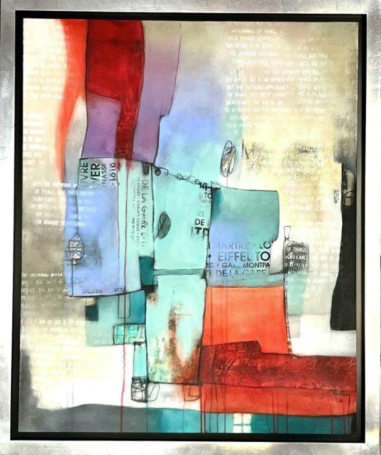 EQUIPAJE, mixed media on canvas,  110 cm x 90 cm